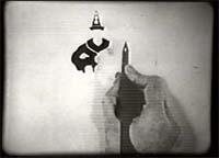 Koko the Clown in an Out of the Inkwell cartoon